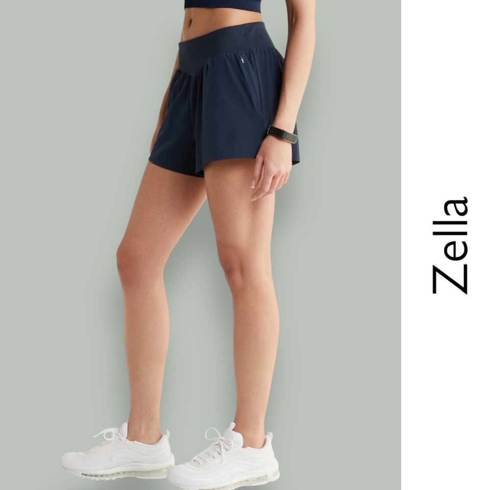 Zella Navy All Sport High
Waist Short, Size L, MSRP‎ $49
